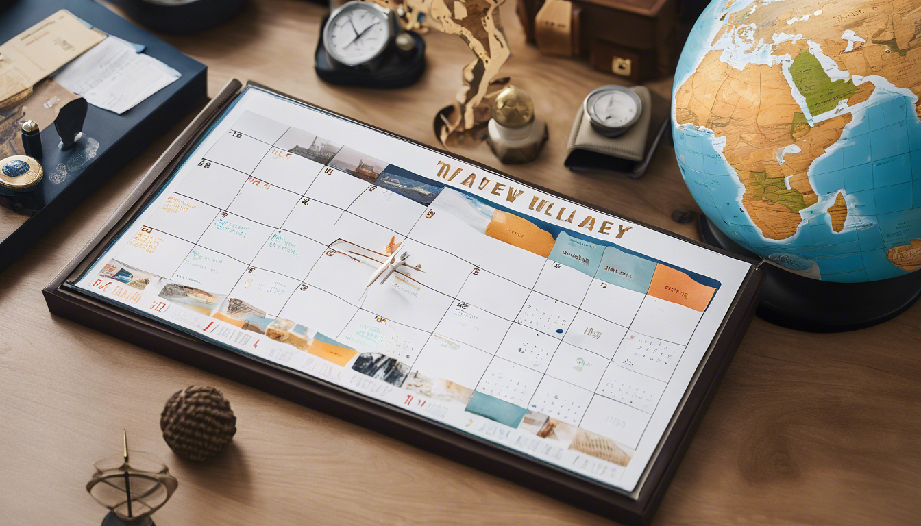 découvrez comment créer un calendrier de voyage évènementiels efficace pour organiser vos aventures. suivez nos conseils pratiques pour planifier vos déplacements, coordonner vos activités et ne rien manquer lors de vos voyages.